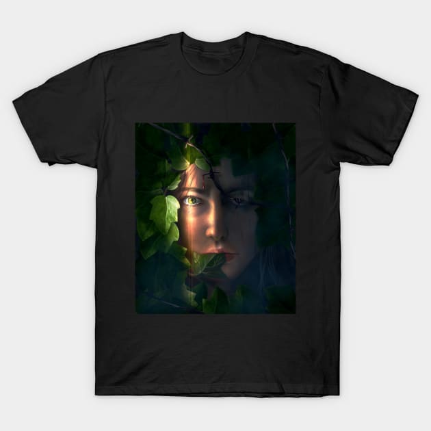 Woman portrait T-Shirt by Anazaucav